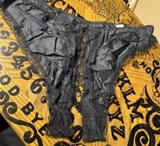 VINTAGE CROTCHLESS SILK PANTY  ONE SIZE TLC.