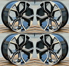 20" Wheels For Audi A4 A5 A6 A7 S4 S5 Q5 Q7 Q8 VW Atlas 20x9 +30 5x112 Rims