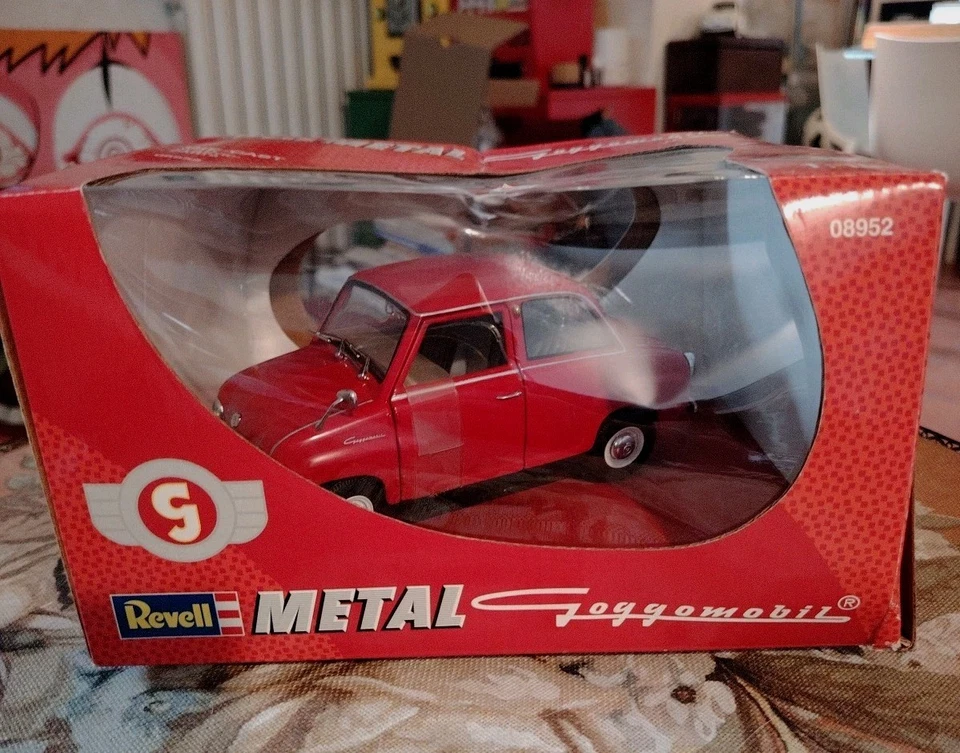 REVELL METAL 1/18 - GOGGOMOBIL - Modellino Auto Metallo/Scatola - #A17# - Immagine 3 di 4