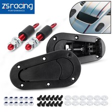 Universal Racing Car Flush Mount Quick Release Hood Latch Pin No Key Locking Kit