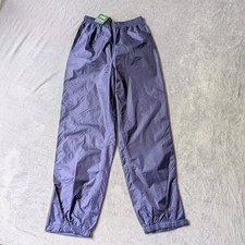 LL. Bean Tek Wind Rain Pants Kids Youth Unisex Size 16 Blue Waterproof Camp Hike