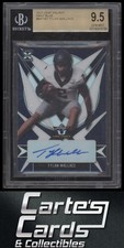 Tylan Wallace 2021 Leaf Valiant #BA-TW1 Navy Blue Auto Oklahoma St 35/35 BGS 9.5