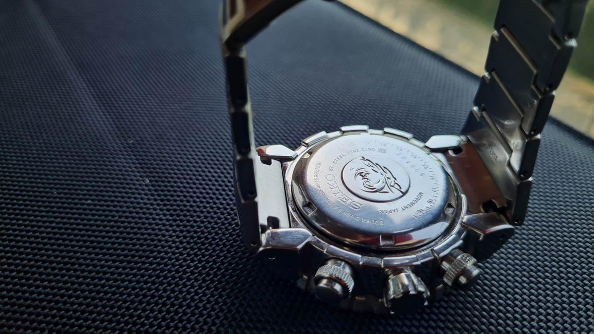 Seiko Caesar Black Dial 7T92-OJGO Rare Quartz Diver 200m | eBay