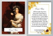 Louisa Adams POTUS First 36 Historic Auto 1st Ladies Red Alloy Card