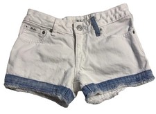 Polo Ralph Lauren Girls Denim Shorts Size M 8-10 White