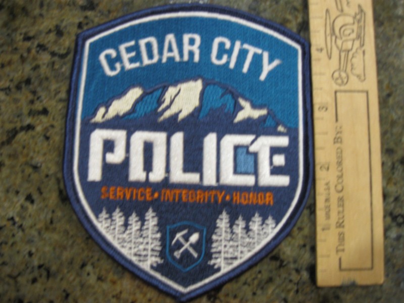 Cedar City Utah Police patch UT