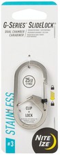 Nite Ize G-Series SlideLock Dual Chamber Stainless Steel Carabiner 3