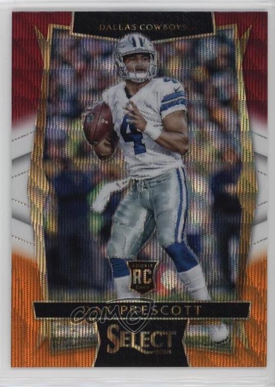 2016 Panini Select Concourse Tri-Color Prizm Dak Prescott #70 Rookie RC 2d0
