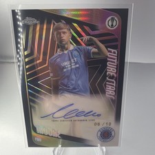 25-26 Topps UEFA Club Competitions Mikey Moore Future Stars Black #/10 - Rangers
