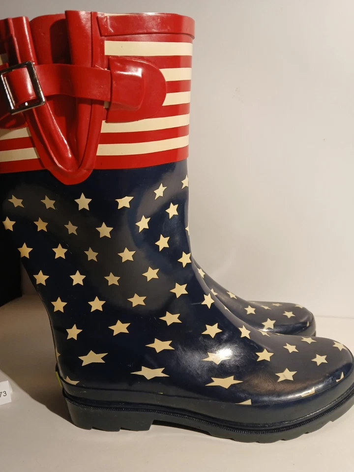 Botas de jardinería Western Chief Rain Barn Flag Top Pop para mujer talla 8 Foto 4 de 4