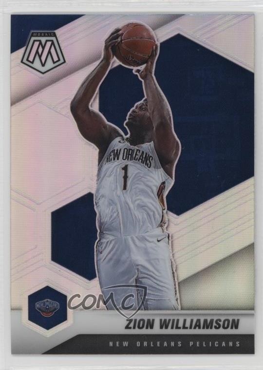 2020-21 Panini Mosaic Silver Prizm Zion Williamson #49 7u1