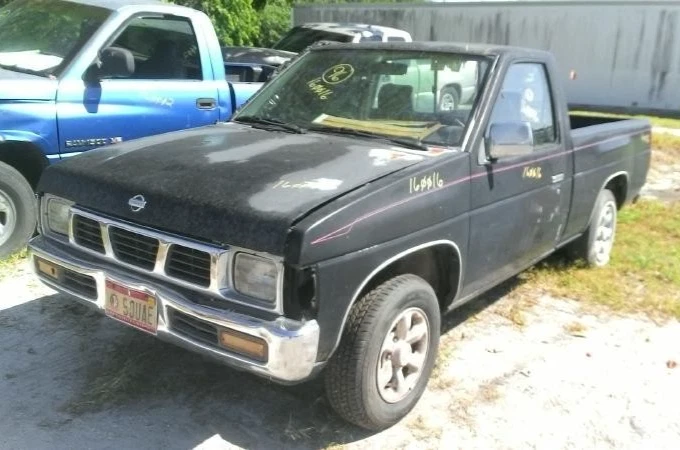 1994-1997 Nissan Pickup Speedometer Tachometer Instrument Cluster Head Only Oem Foto 4 de 4