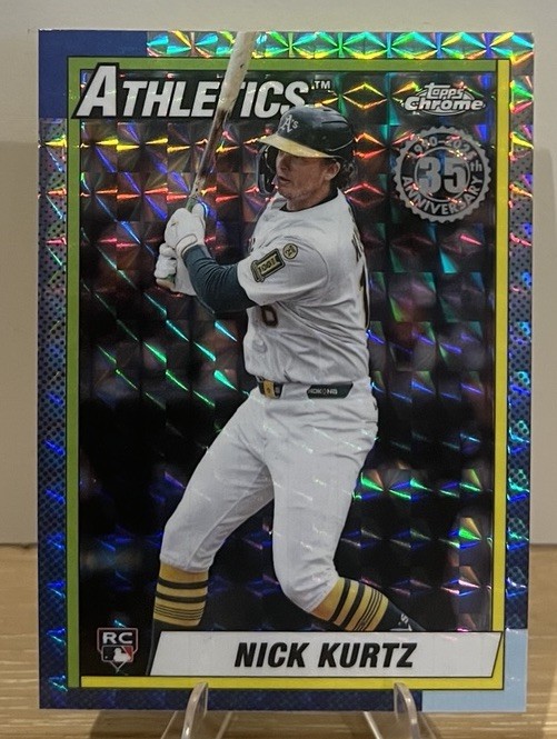 2025 Topps Chrome Update - Nick Kurtz #90CU-21 1990 Anniversary Geometric (RC)