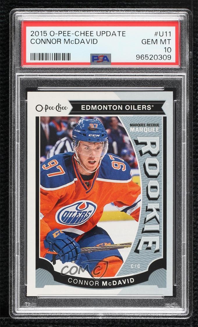 2015-16 Upper Deck O-Pee-Chee Update Connor McDavid #U11 PSA 10 GEM MT z1b