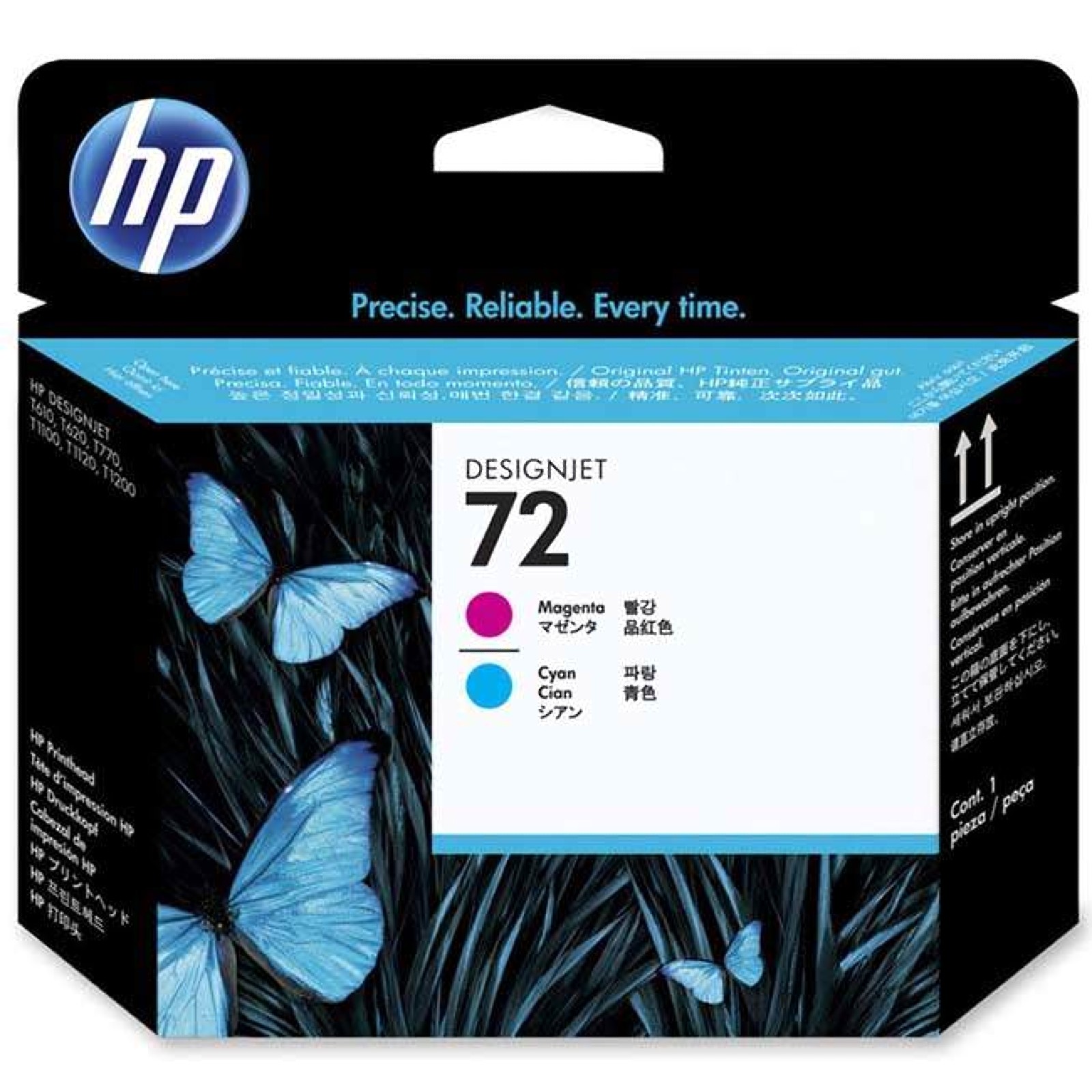 Original HP 72 Magenta & Cyan Printhead (C9383A)