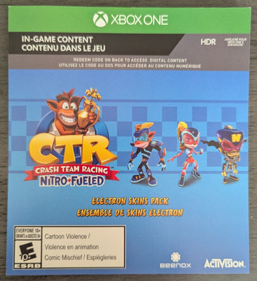 CTR Crash Team Racing Nitro-Fueled - Electron Skins Pack (Xbox One - Digital)