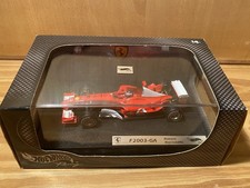 HOT WHEELS 1/43 FERRARI F2003-GA #2 RUBENS BARRICHELLO 2003 NEUVE JAMAIS EXPOSÉE