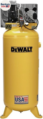 60 Gallon Vertical Air Compressor, Stationary, 3.7 HP, 175 Max PSI, Oil Lubricat