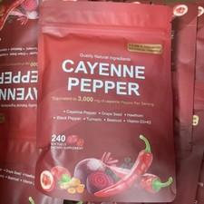 Cayenne Pepper Softgels 240 Softge /1 Bag Supports Leg Vein, Supplement,