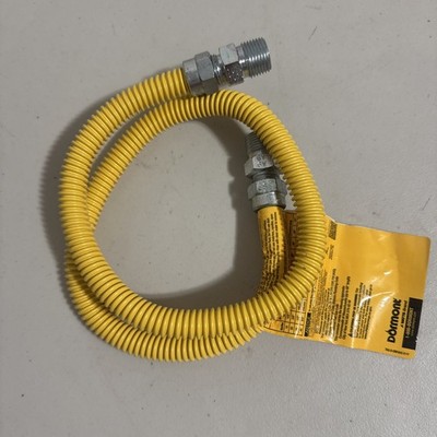 1/2 OD X 36 COATED GAS CONN 1/2M X 1/2 M DORMONT