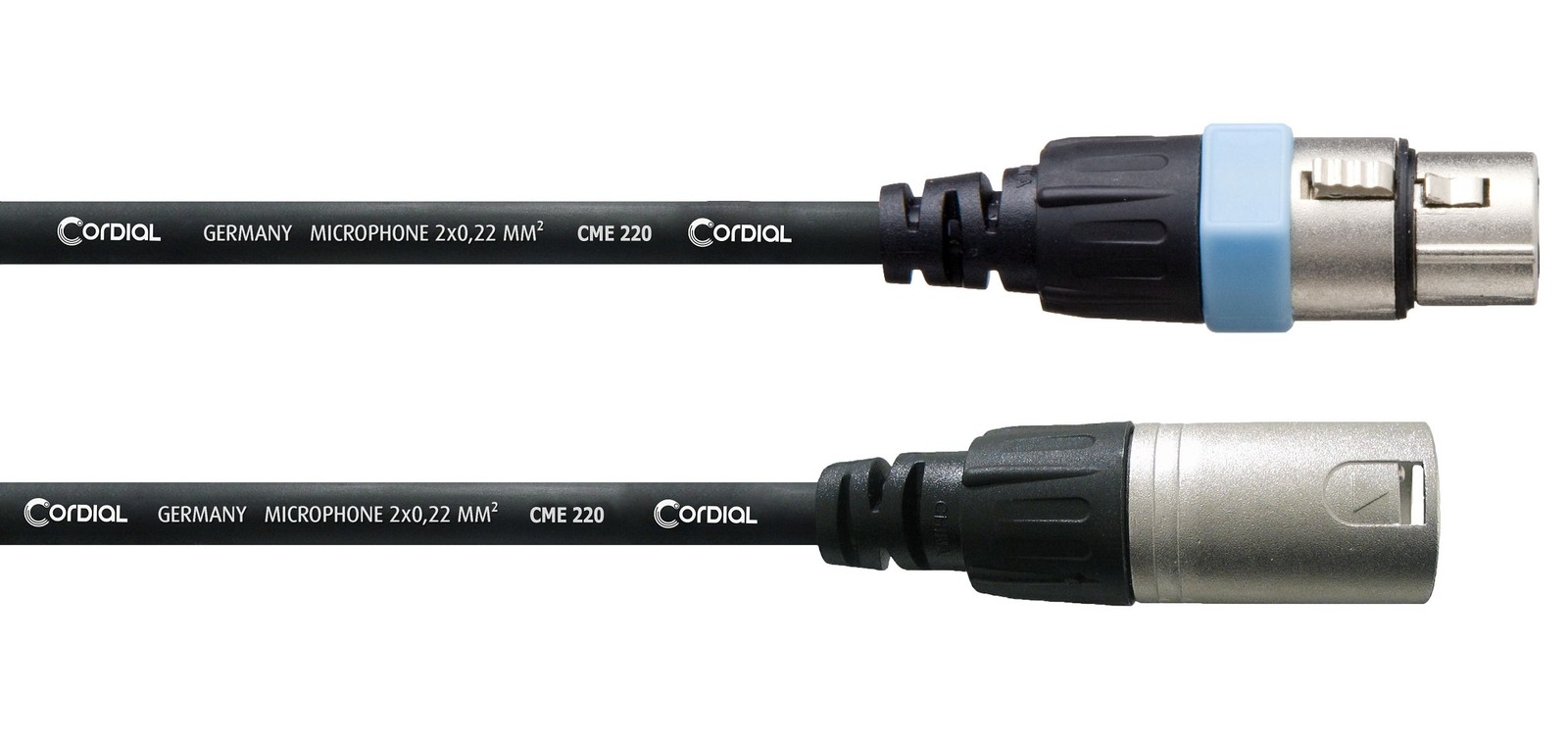 Микрофонкабель CORDIAL CCM 0,5 FM 0,5 м XLR-женский/XLR-мужской - schwarz