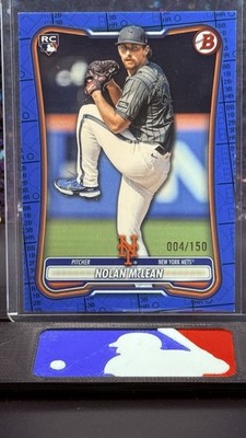 2026 Bowman-Nolan McLean-Blue Pattern 045/150 (RC) New York Mets