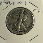 1940-P F (Fine) Walking Liberty Silver Half Dollar
