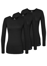 Adar Underscrubs for Women 3 Pack - Long Slee...