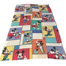 Vintage 1980s Mickey Mouse Curtains 40x64 set of 2 cool Mickey and more