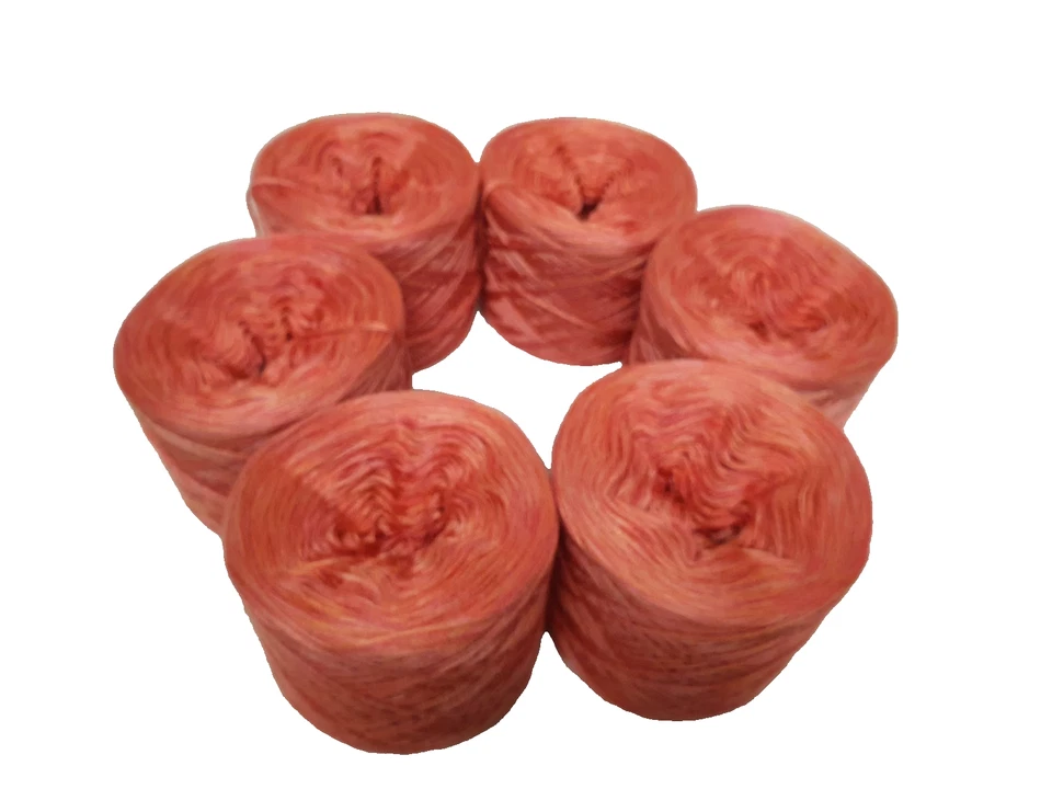 Edles Garn Viskose / Merino Rosa Aprikose meliert 855 Gramm / 2220 m Lauflänge - Bild 2 von 4