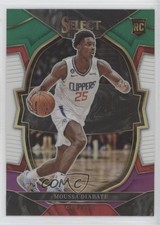 2022-23 Panini Select Concourse Green White Purple Prizm Moussa Diabate #92 0e2x