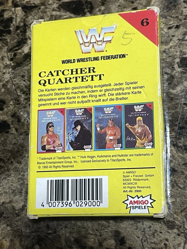 RARE - 1993 WWF Quartett Series 6 - Complete Set in Box - Amigo Germany - Image 3 of 3