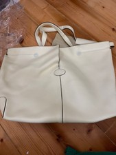 Borsa Tod’s shopping media in pelle color panna – Made in Italy