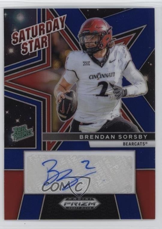 2025 Prizm Draft Picks Saturday Star Signatures Blue Brendan Sorsby Auto 1p4b