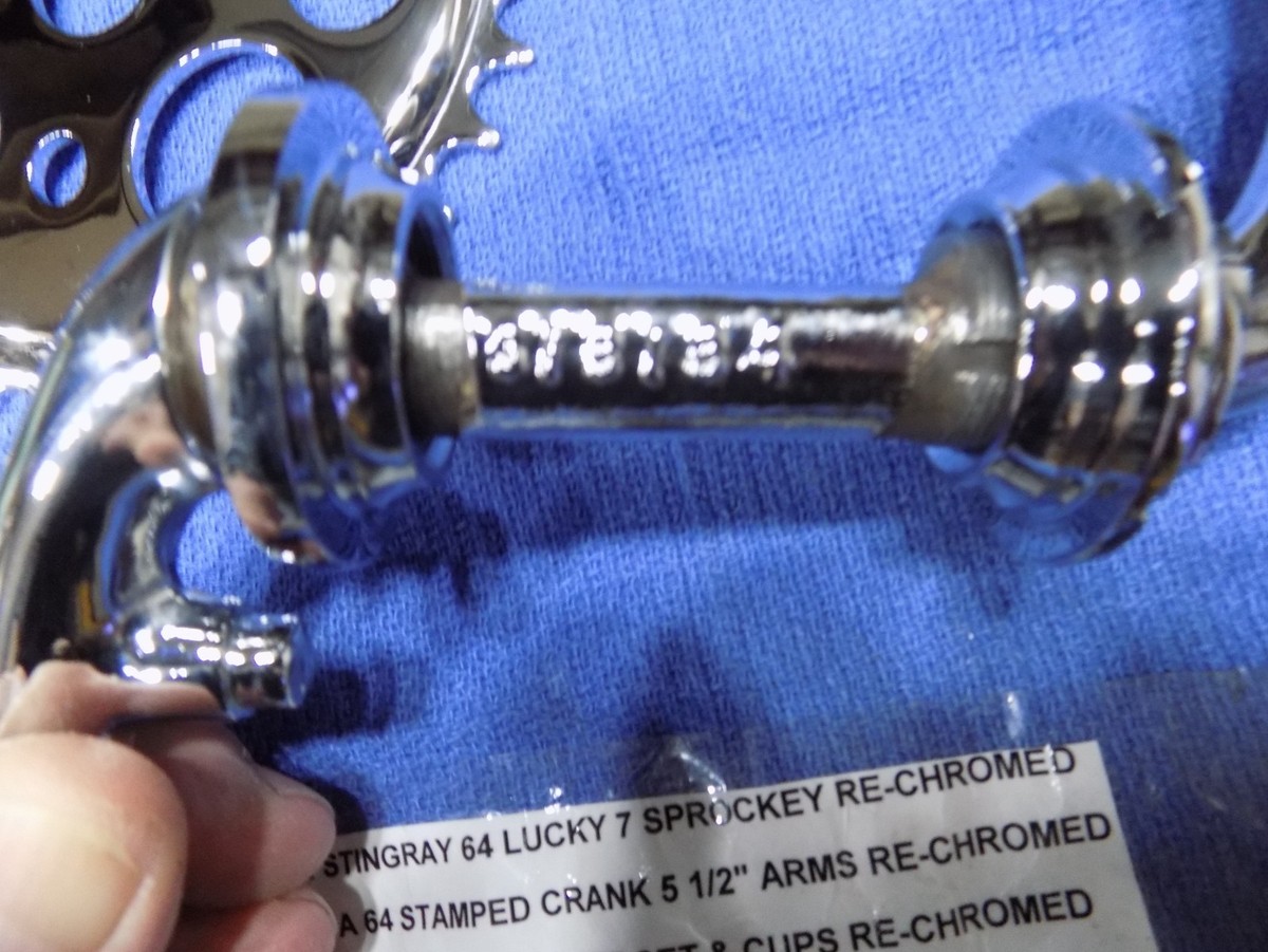 SCHWINN STINGRAY 64 CRANK LUCKY 7 SPROCKET 5 1/2