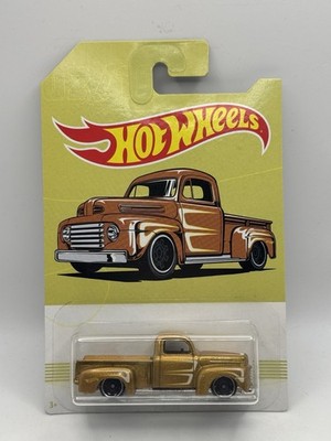 Hot Wheels American Trucks Walmart Exclusive Gold '49 Ford F1 - 1:64 Diecast Car