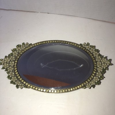 Vintage Two s Company Austrian Vanity Mirror & Perfume Bottle