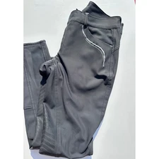 FITS Riding Breeches Equestrian Pants Women's dark Gray Horseback Riding LARGE