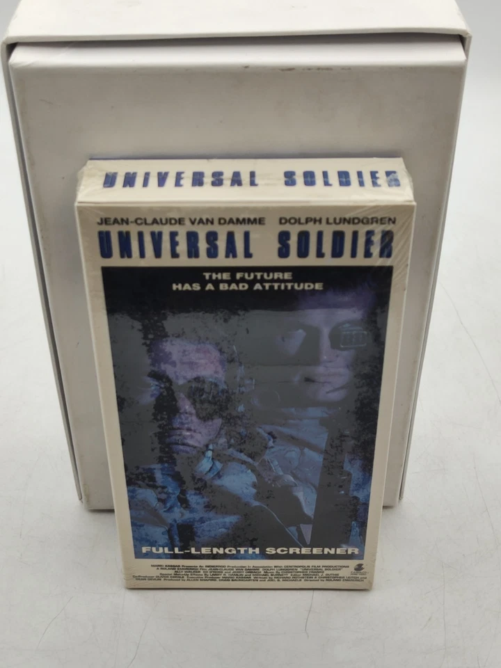 RARE-Universal Soldier-1992 VHS-Full Length Screener Copy-Van Damme/Lundgren-NEW - Image 2 of 4