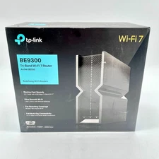 TP-LINK Archer BE800 BE19000 Tri-Band 4-Port Wireless Router - Black