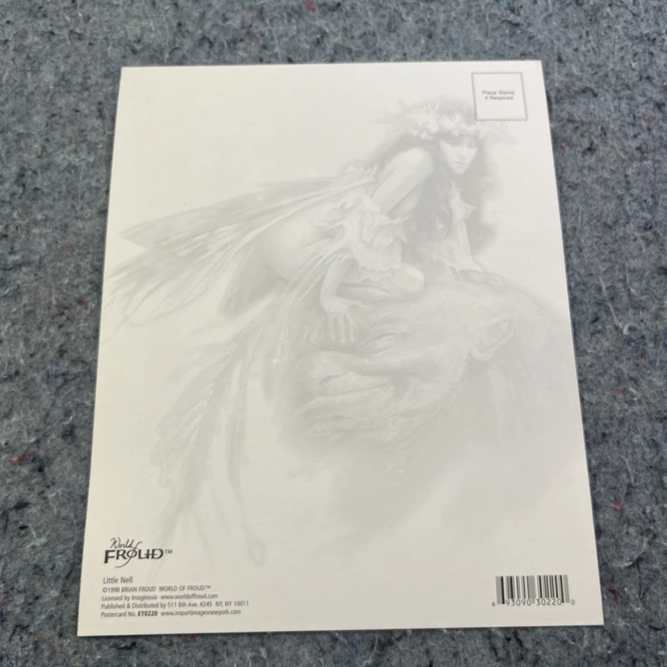 Brian Froud Little Nell Postal 1998 World of Froud 8x10 Fantasía Hadas Arte Nuevo Foto 3 de 4