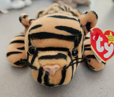 Stripes the Tiger Ty Beanie Baby 1995 1st Gen Retired MINT 