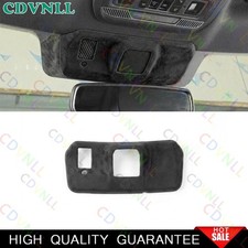 Para Ford F150 2021-2026 Negro Gamuza Lámpara Delantera Luz De Lectura Panel Cubierta Borde 1*