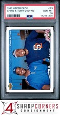 1992 UPPER DECK #83 TONY GWYNN HOF PSA 10