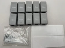 Tec Mojo Keystone Jack Surface-Mount Box 1-Port Gray, 10-Pack New *READ...