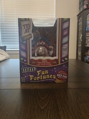M&M's The Great Red-Ini Fun Fortunes Crystal Ball Candy Dispenser R side damage