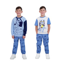 Character Bluey Kids' 3-piece Denim Set Sz 6 ,7 Sweatshirt/Denim Pants/Logo Tee