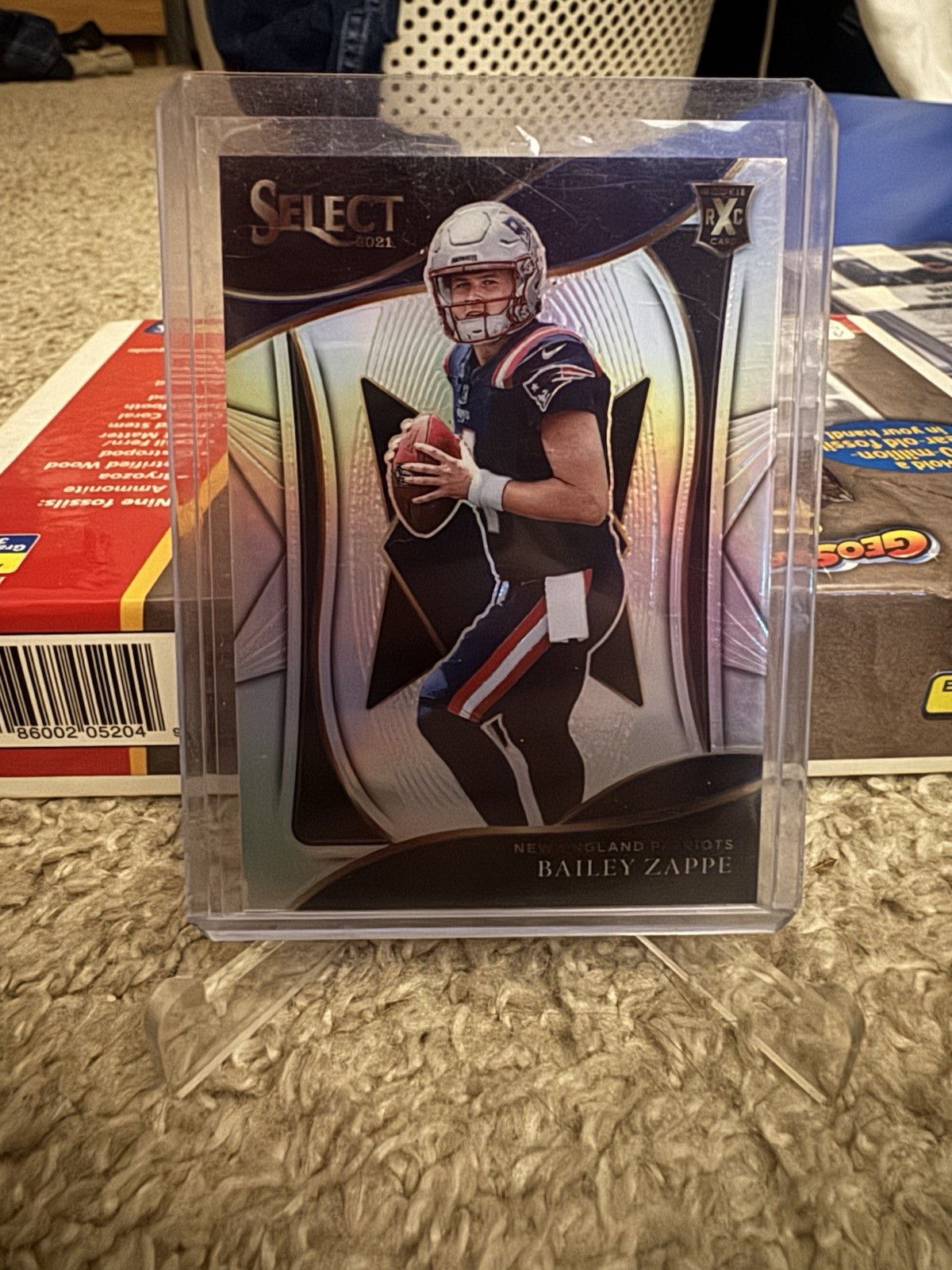 2021 Panini Select 2022 XRC Prizm Bailey Zappe #405 Patriots