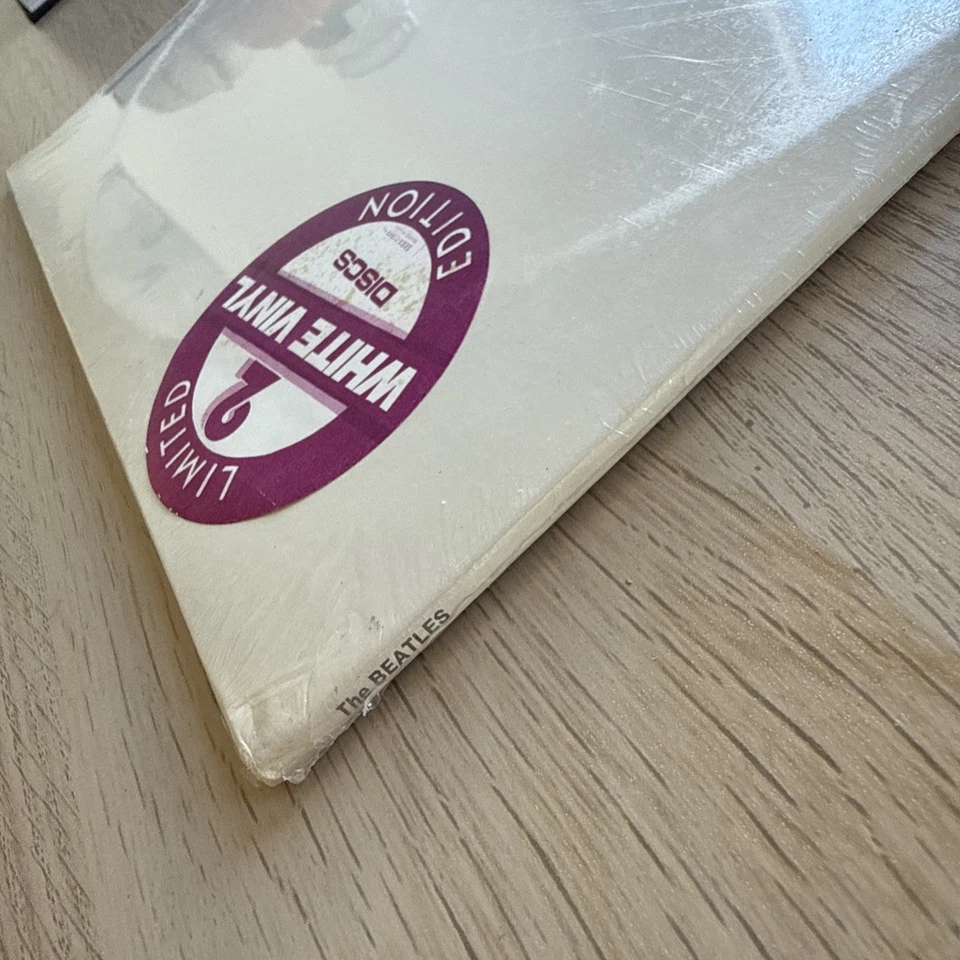 SEALED 1970s The Beatles The White Album 2LP White Vinyl +Hype! RARE Top Copy - Image 3 of 4