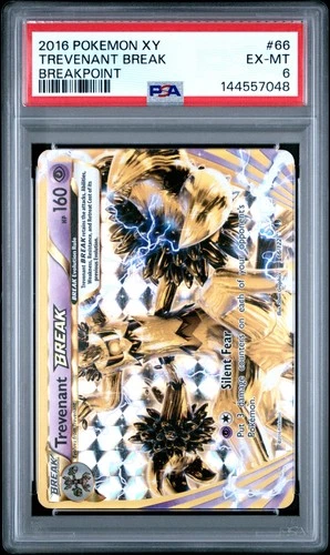 2016 POKEMON XY BREAKPOINT #66 TREVENANT BREAK PSA 6